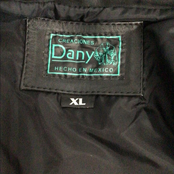 Men’s Leather jacket Sz XL creaciones Dany - Picture 7 of 13
